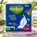 Molped Aloe Vera Maxi Thick Long Sanitary Pads – 9 Pads | Soft Comfort & Heavy Flow Protection