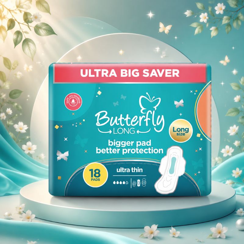 Butterfly Long Ultra Big Saver Sanitary Pads – Long 18 Pads