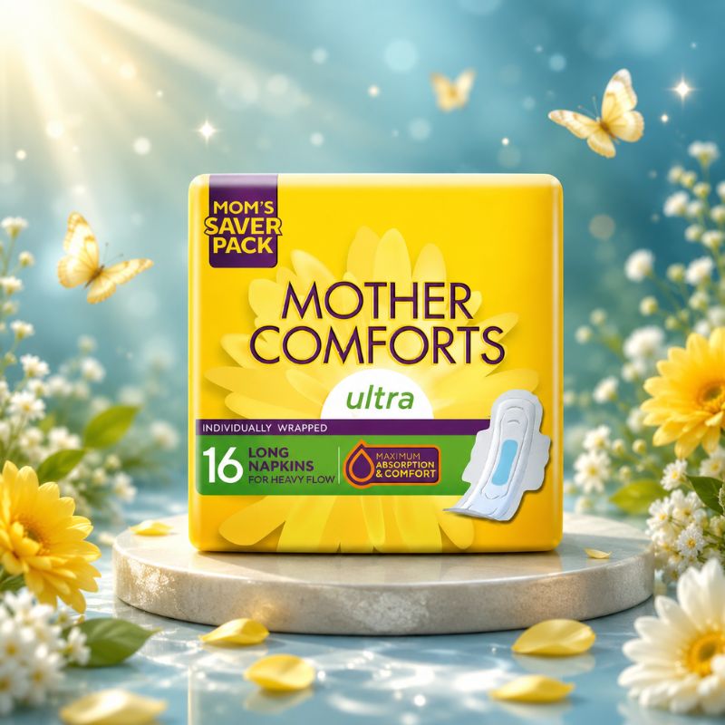Mother Comforts Ultra Sanitary Pads – Long 16 Pads